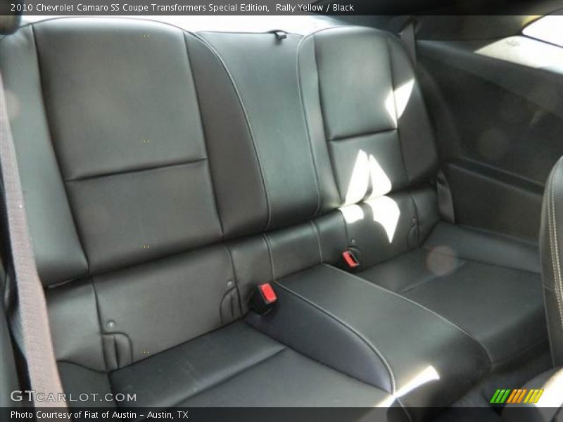 Rear Seat of 2010 Camaro SS Coupe Transformers Special Edition