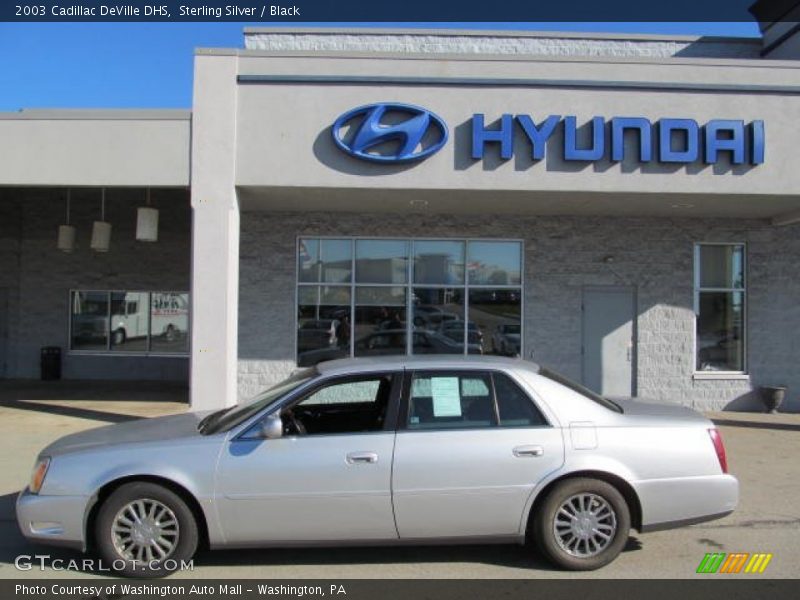 Sterling Silver / Black 2003 Cadillac DeVille DHS