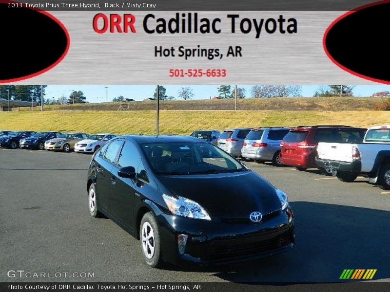 Black / Misty Gray 2013 Toyota Prius Three Hybrid