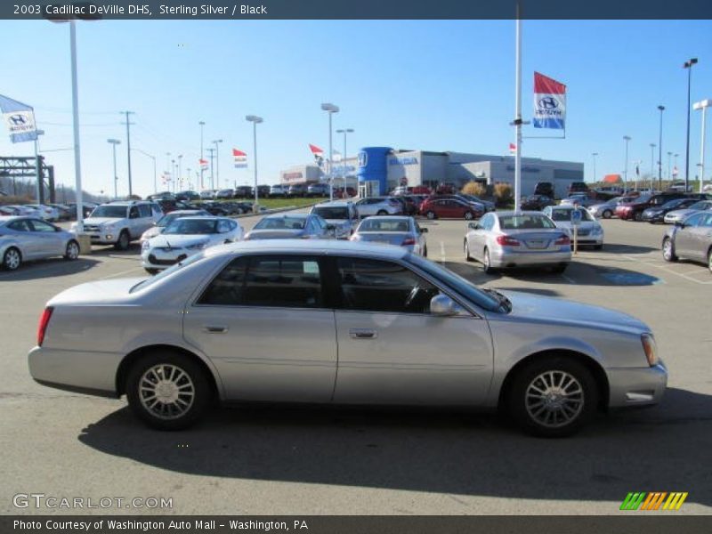 Sterling Silver / Black 2003 Cadillac DeVille DHS