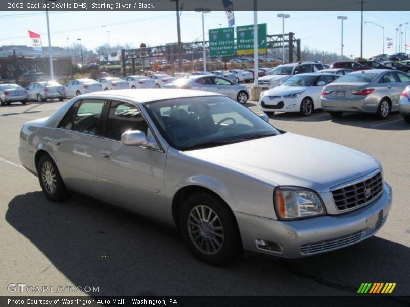 Sterling Silver / Black 2003 Cadillac DeVille DHS