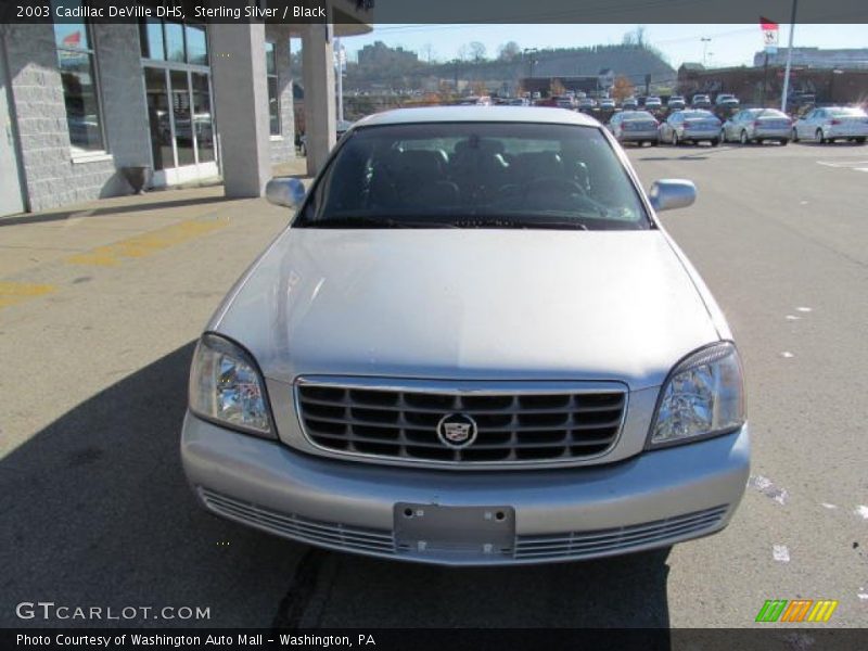 Sterling Silver / Black 2003 Cadillac DeVille DHS