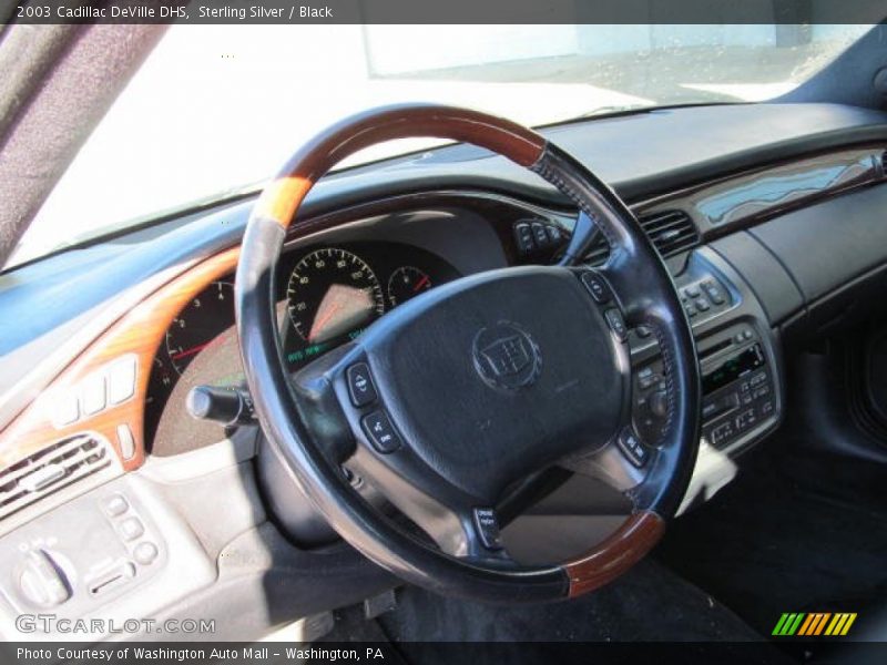 Sterling Silver / Black 2003 Cadillac DeVille DHS