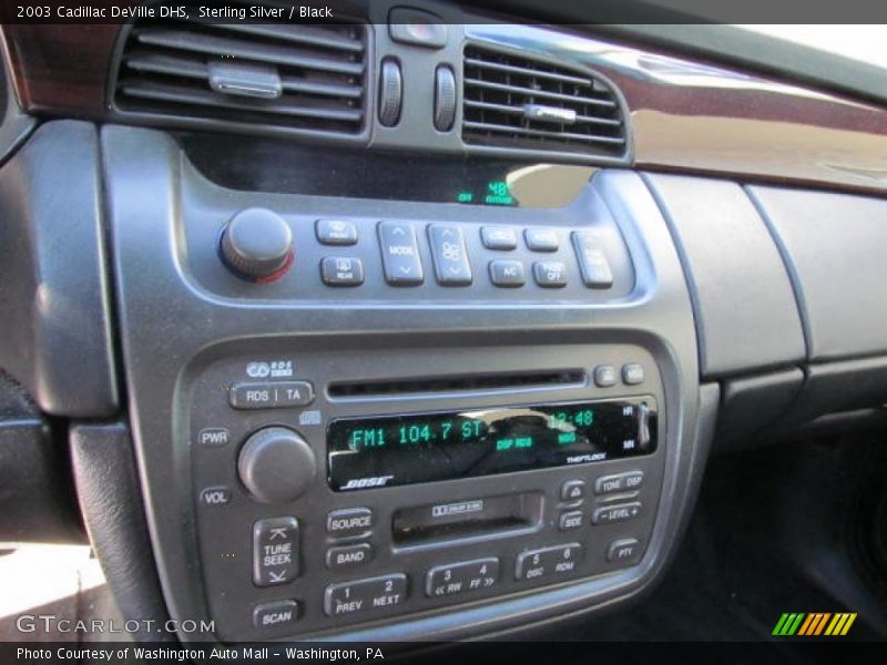 Sterling Silver / Black 2003 Cadillac DeVille DHS