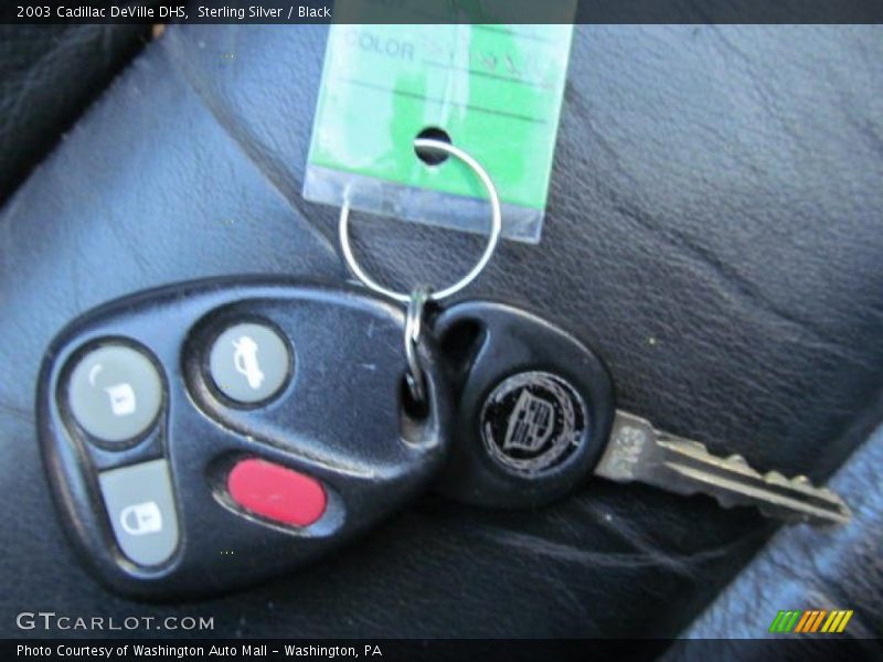 Sterling Silver / Black 2003 Cadillac DeVille DHS