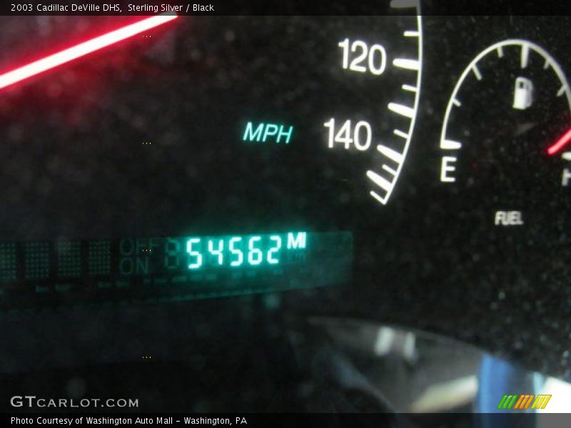 Sterling Silver / Black 2003 Cadillac DeVille DHS