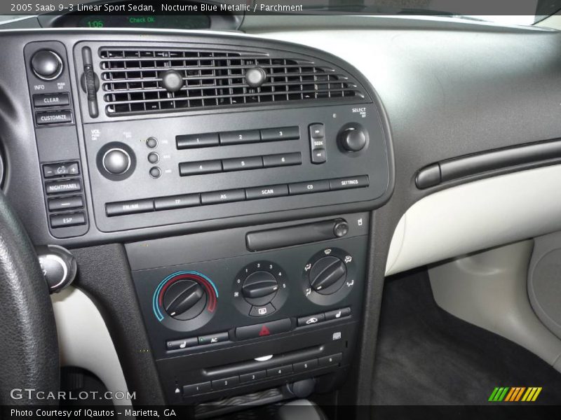 Nocturne Blue Metallic / Parchment 2005 Saab 9-3 Linear Sport Sedan