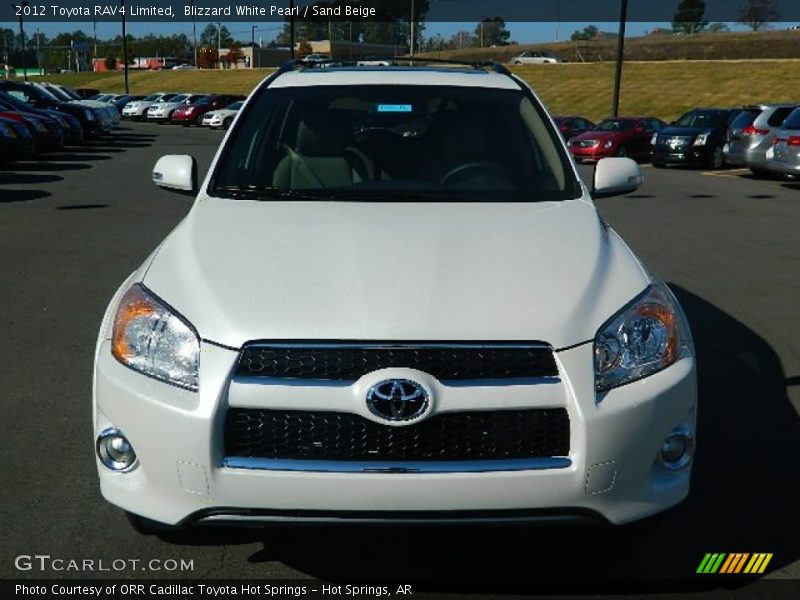 Blizzard White Pearl / Sand Beige 2012 Toyota RAV4 Limited
