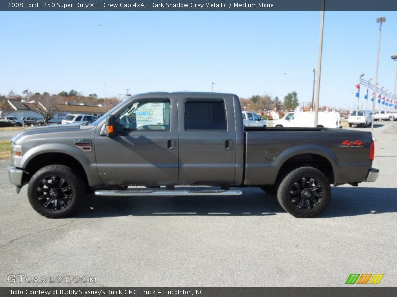 Dark Shadow Grey Metallic / Medium Stone 2008 Ford F250 Super Duty XLT Crew Cab 4x4
