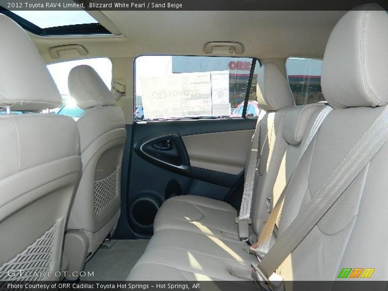 Blizzard White Pearl / Sand Beige 2012 Toyota RAV4 Limited