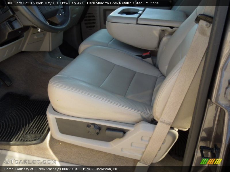Dark Shadow Grey Metallic / Medium Stone 2008 Ford F250 Super Duty XLT Crew Cab 4x4