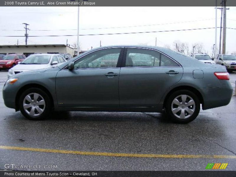 Aloe Green Metallic / Bisque 2008 Toyota Camry LE