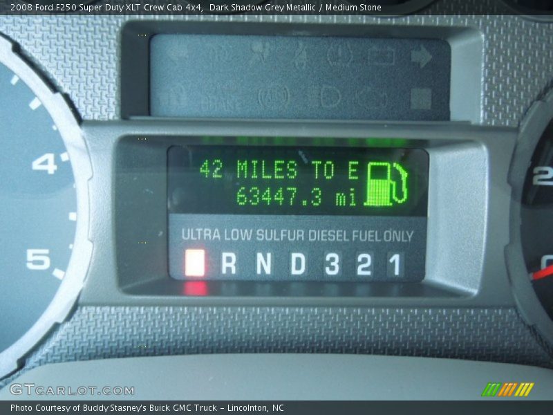 Dark Shadow Grey Metallic / Medium Stone 2008 Ford F250 Super Duty XLT Crew Cab 4x4