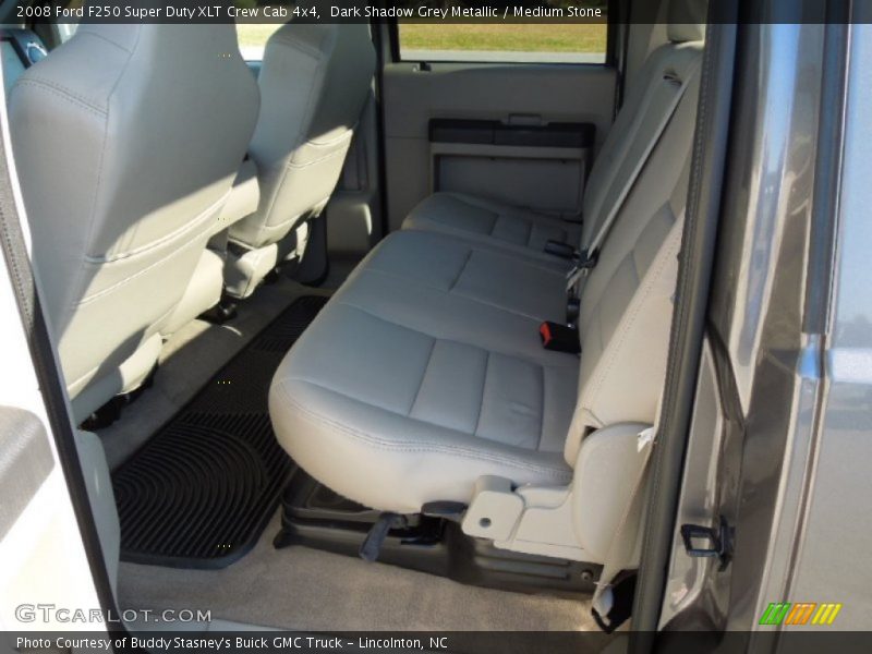 Dark Shadow Grey Metallic / Medium Stone 2008 Ford F250 Super Duty XLT Crew Cab 4x4