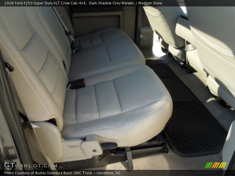 Dark Shadow Grey Metallic / Medium Stone 2008 Ford F250 Super Duty XLT Crew Cab 4x4