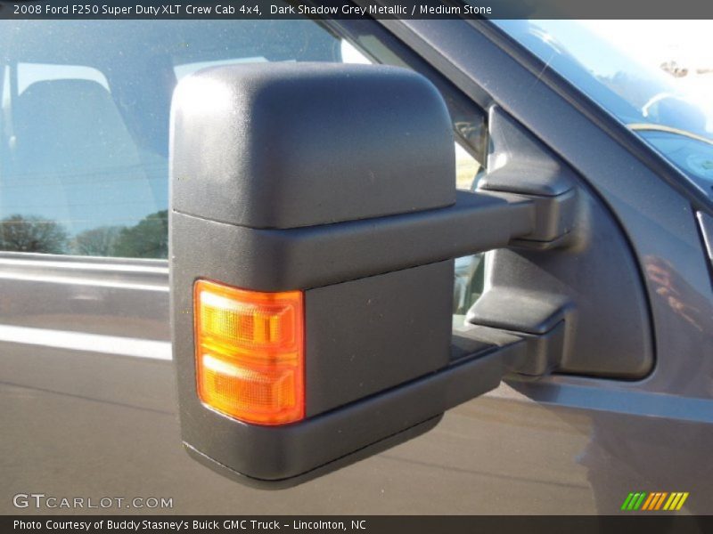 Dark Shadow Grey Metallic / Medium Stone 2008 Ford F250 Super Duty XLT Crew Cab 4x4