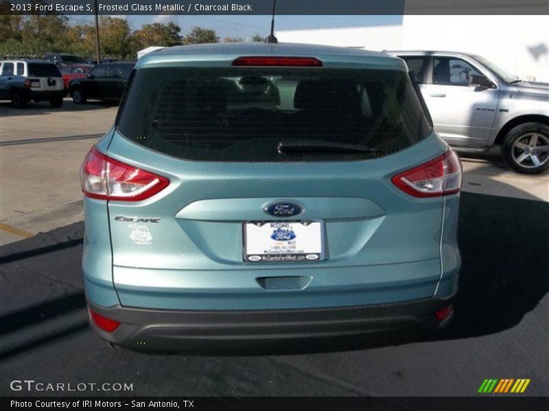 Frosted Glass Metallic / Charcoal Black 2013 Ford Escape S