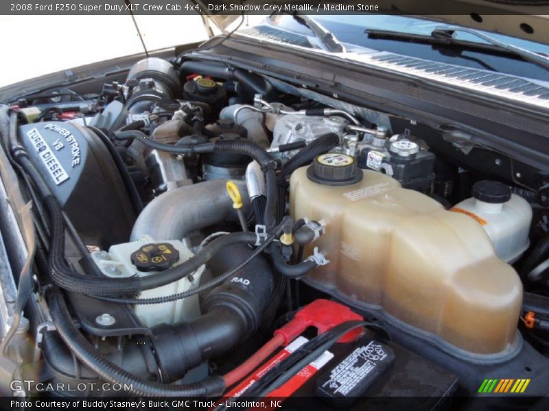 Dark Shadow Grey Metallic / Medium Stone 2008 Ford F250 Super Duty XLT Crew Cab 4x4