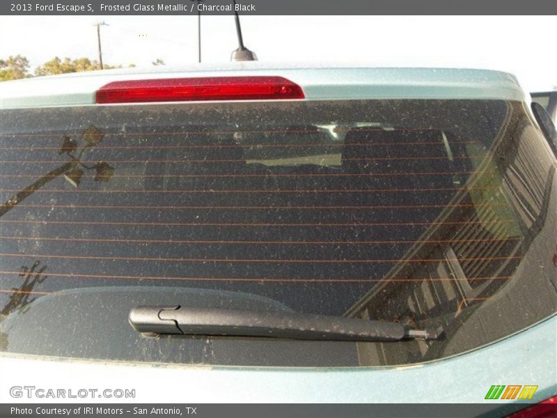 Frosted Glass Metallic / Charcoal Black 2013 Ford Escape S