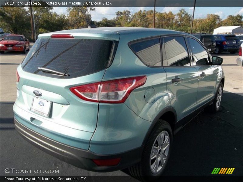 Frosted Glass Metallic / Charcoal Black 2013 Ford Escape S