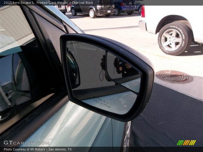 Frosted Glass Metallic / Charcoal Black 2013 Ford Escape S