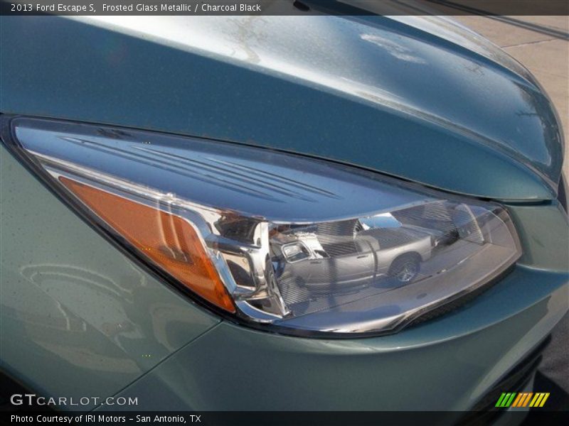 Frosted Glass Metallic / Charcoal Black 2013 Ford Escape S
