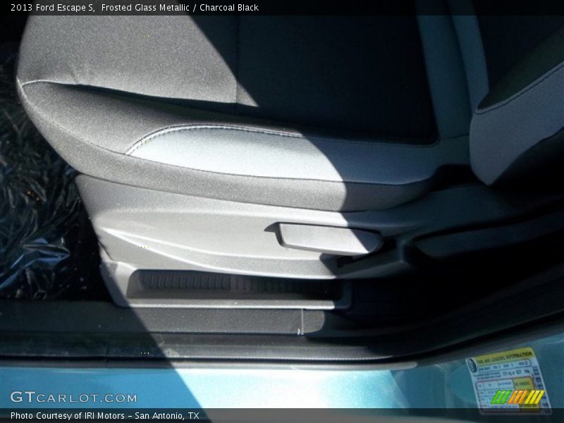 Frosted Glass Metallic / Charcoal Black 2013 Ford Escape S