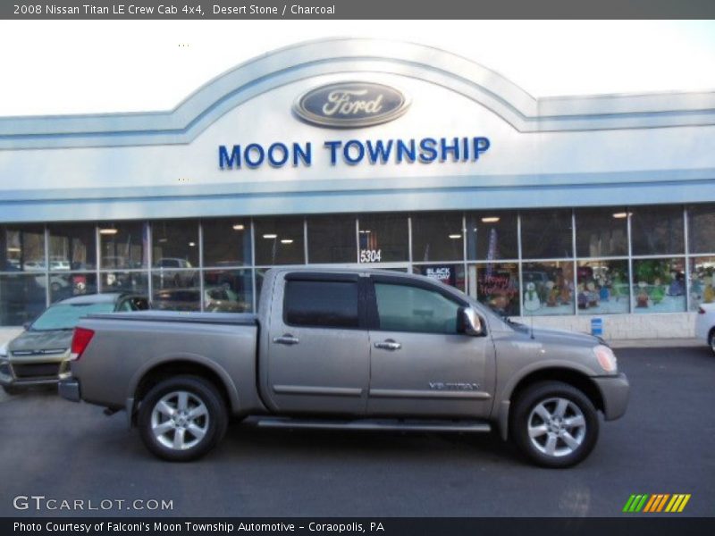 Desert Stone / Charcoal 2008 Nissan Titan LE Crew Cab 4x4