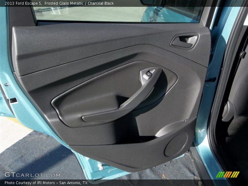 Frosted Glass Metallic / Charcoal Black 2013 Ford Escape S