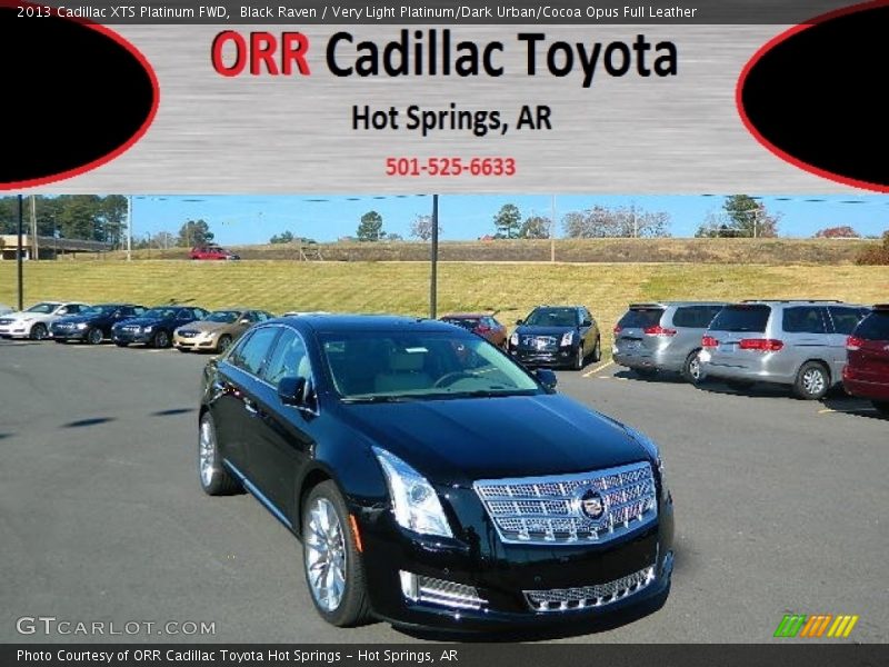 Black Raven / Very Light Platinum/Dark Urban/Cocoa Opus Full Leather 2013 Cadillac XTS Platinum FWD
