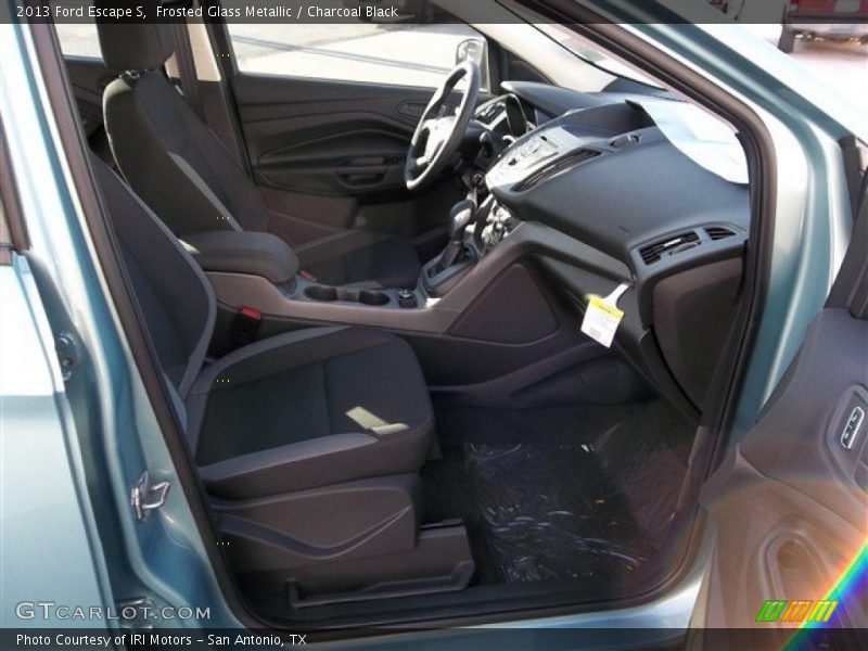 Frosted Glass Metallic / Charcoal Black 2013 Ford Escape S