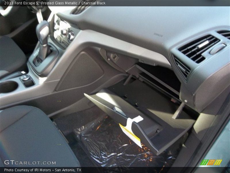 Frosted Glass Metallic / Charcoal Black 2013 Ford Escape S