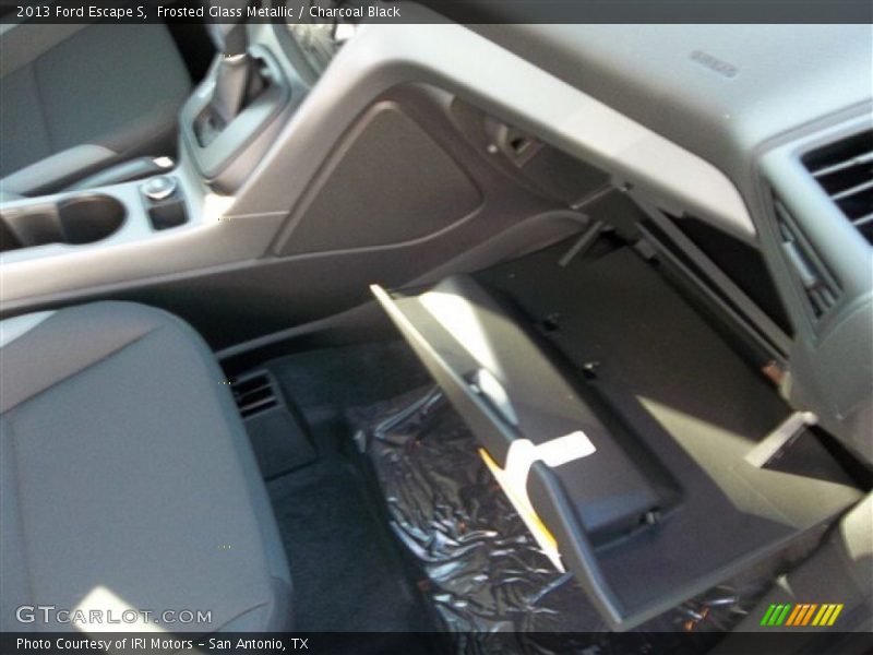 Frosted Glass Metallic / Charcoal Black 2013 Ford Escape S