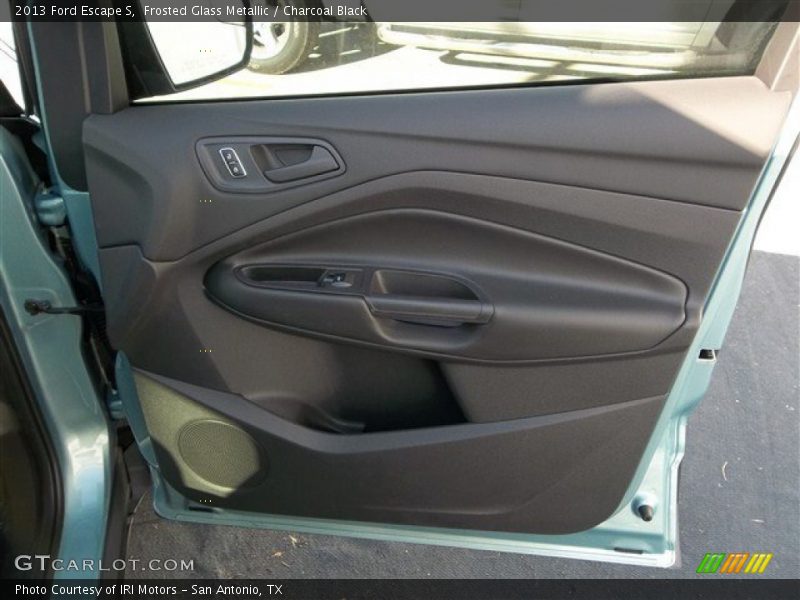 Frosted Glass Metallic / Charcoal Black 2013 Ford Escape S