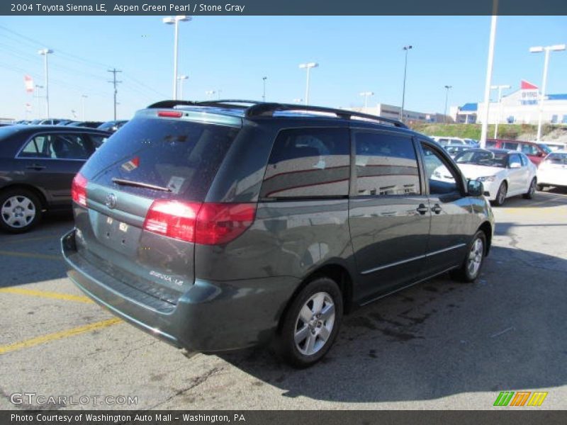 Aspen Green Pearl / Stone Gray 2004 Toyota Sienna LE