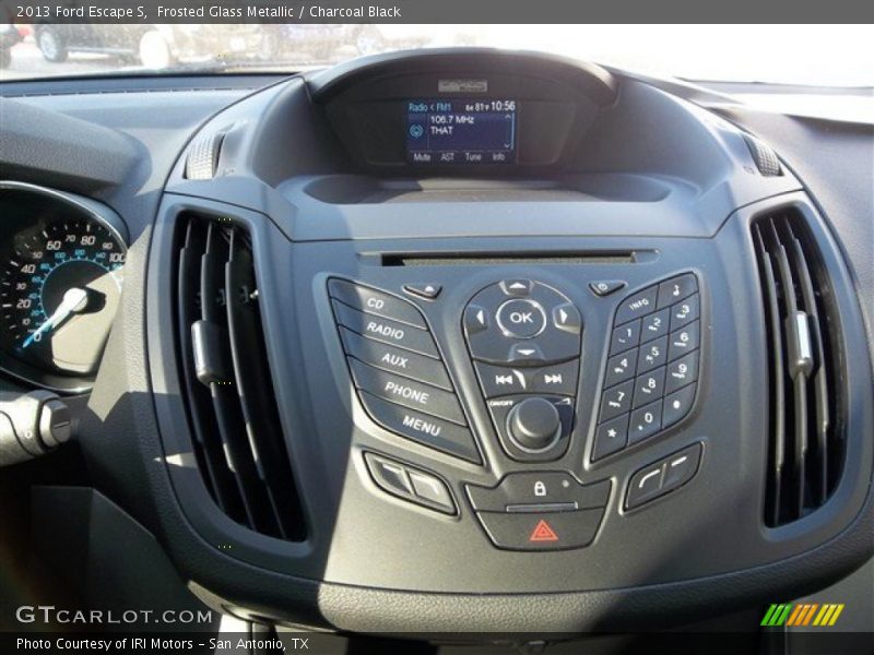Frosted Glass Metallic / Charcoal Black 2013 Ford Escape S