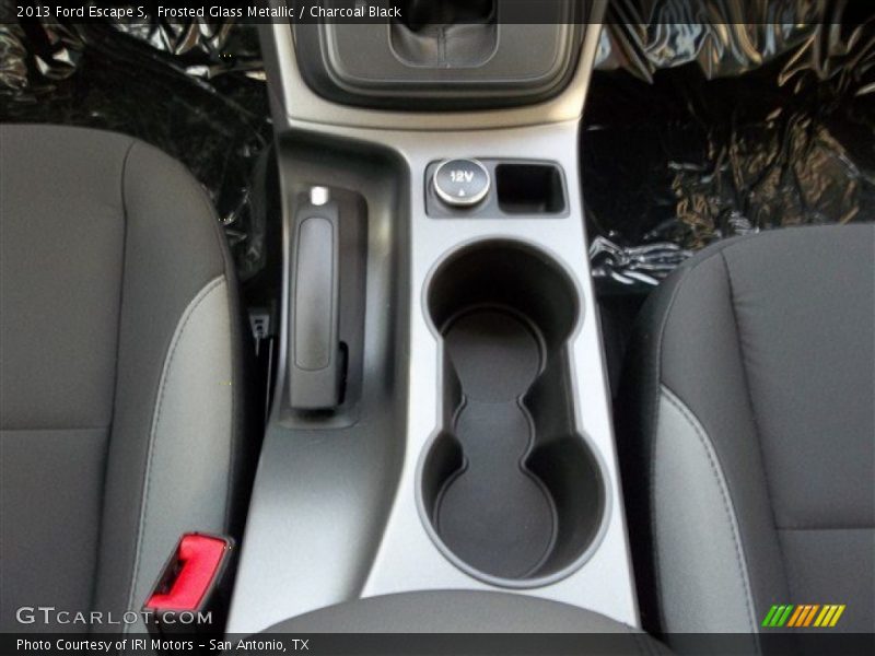 Frosted Glass Metallic / Charcoal Black 2013 Ford Escape S