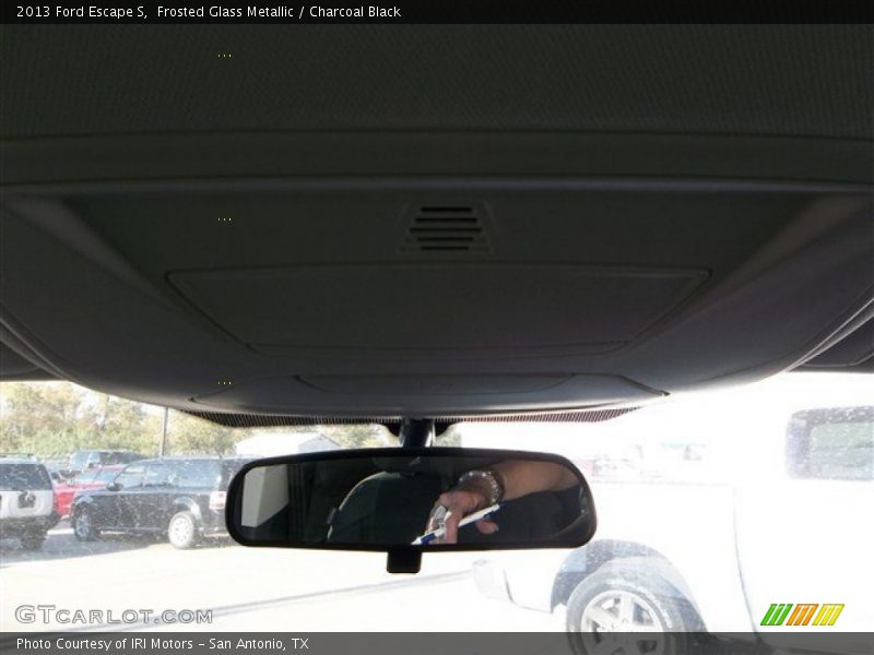 Frosted Glass Metallic / Charcoal Black 2013 Ford Escape S