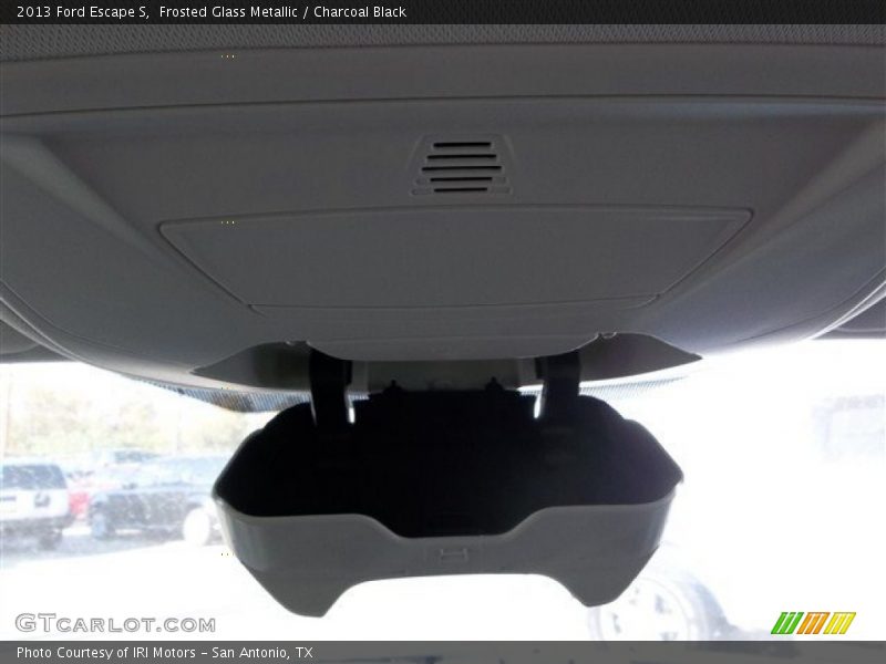Frosted Glass Metallic / Charcoal Black 2013 Ford Escape S