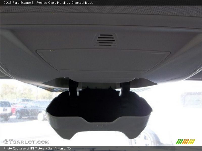Frosted Glass Metallic / Charcoal Black 2013 Ford Escape S