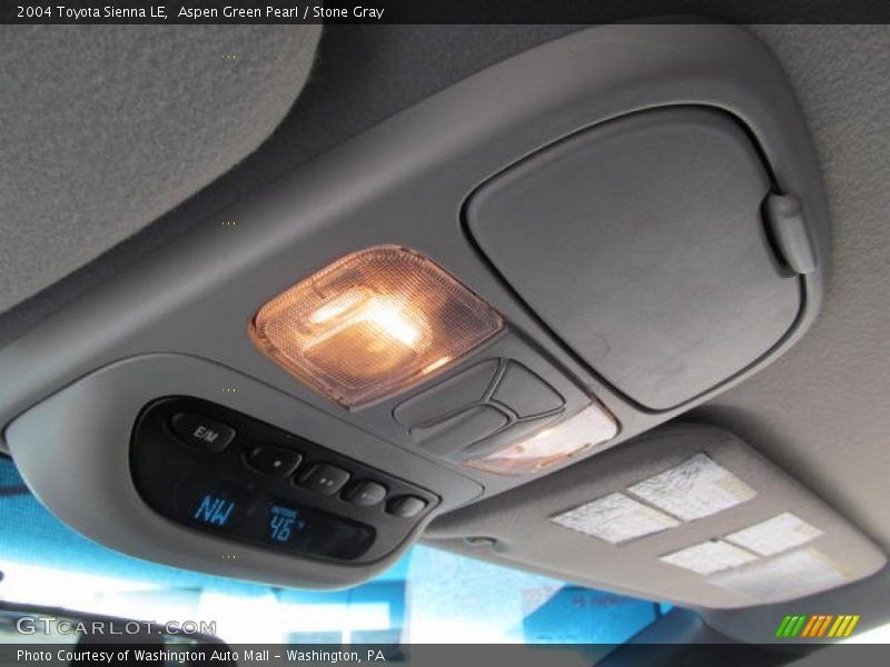 Aspen Green Pearl / Stone Gray 2004 Toyota Sienna LE