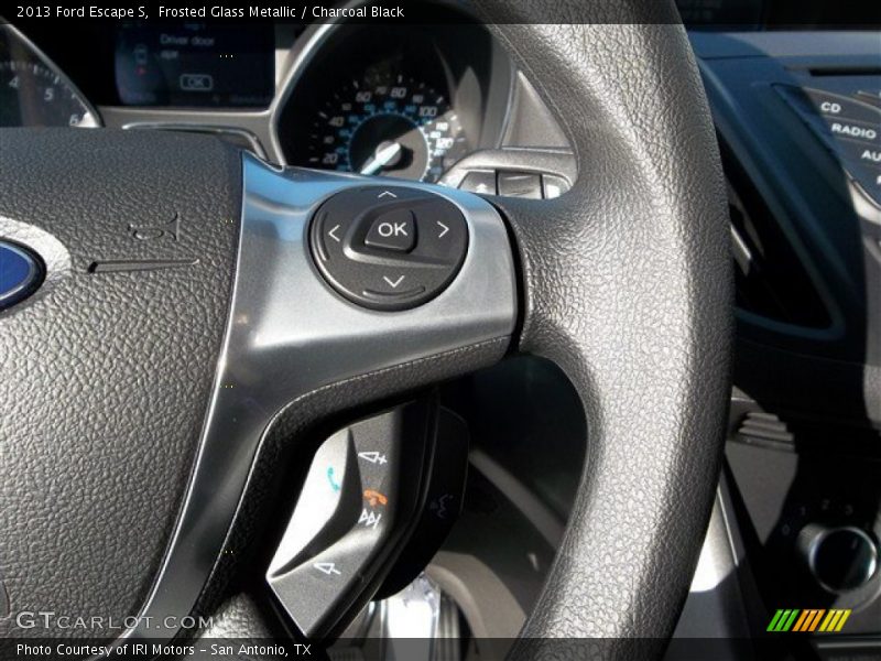 Frosted Glass Metallic / Charcoal Black 2013 Ford Escape S