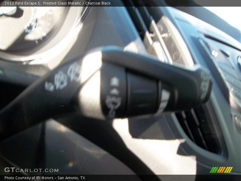 Frosted Glass Metallic / Charcoal Black 2013 Ford Escape S