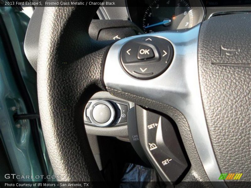 Frosted Glass Metallic / Charcoal Black 2013 Ford Escape S