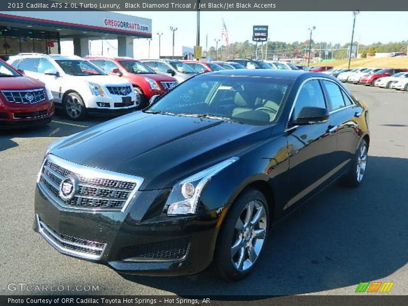 Black Diamond Tricoat / Jet Black/Jet Black Accents 2013 Cadillac ATS 2.0L Turbo Luxury