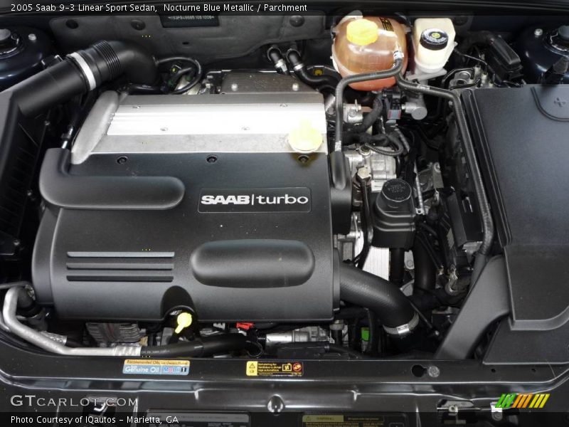 Nocturne Blue Metallic / Parchment 2005 Saab 9-3 Linear Sport Sedan