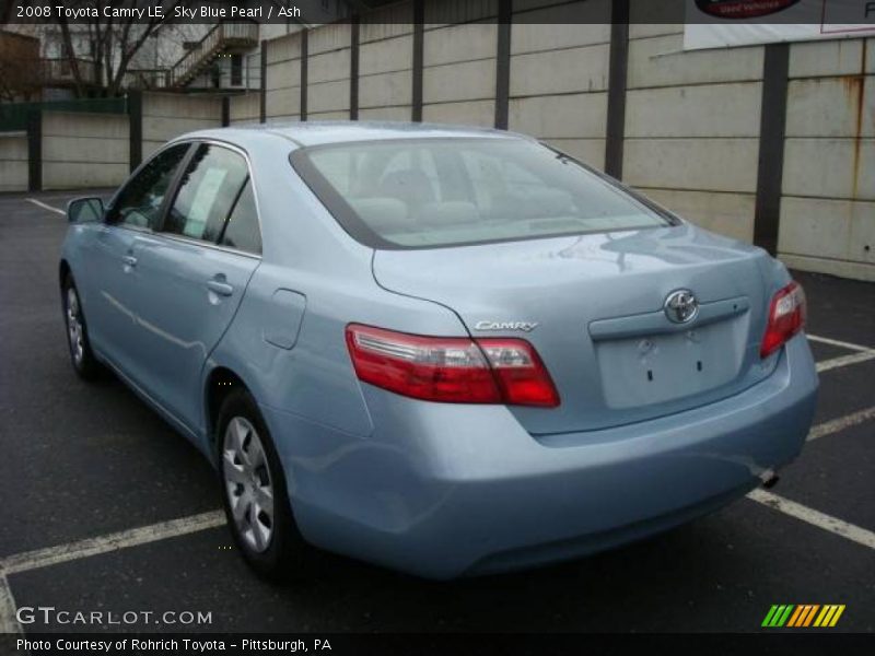 Sky Blue Pearl / Ash 2008 Toyota Camry LE