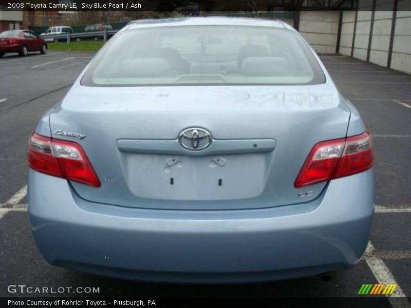 Sky Blue Pearl / Ash 2008 Toyota Camry LE
