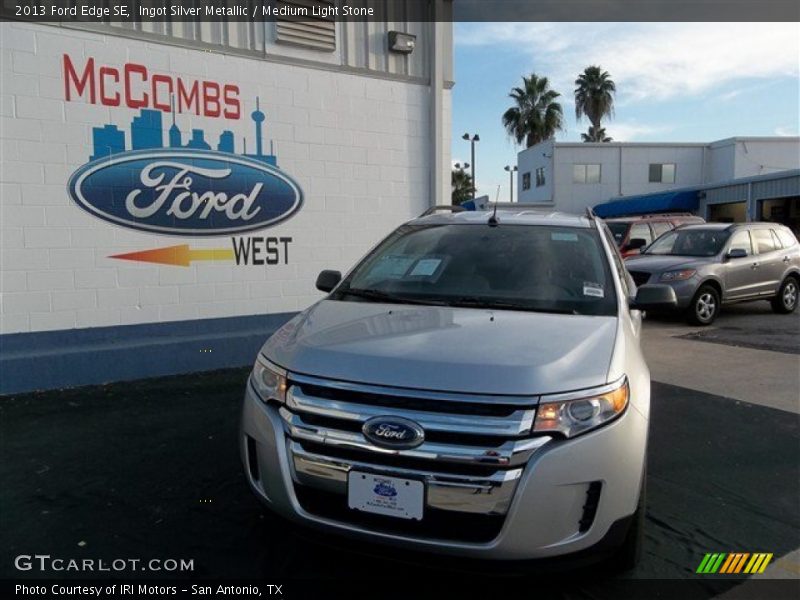 Ingot Silver Metallic / Medium Light Stone 2013 Ford Edge SE