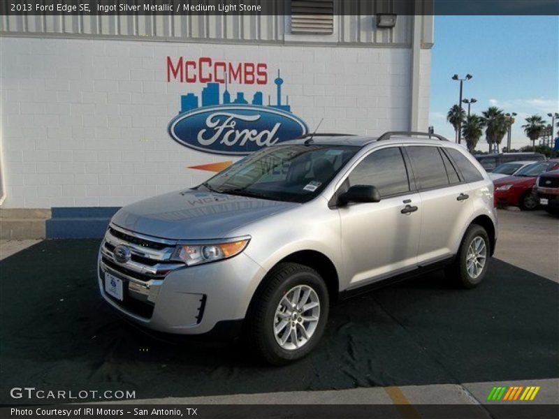 Ingot Silver Metallic / Medium Light Stone 2013 Ford Edge SE